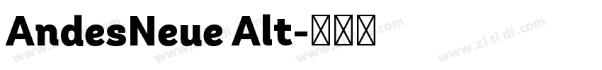 AndesNeue Alt字体转换